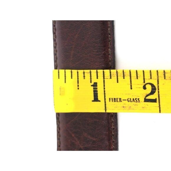 Eddie Bauer BROWN GENUINE LEATHER 1 1/4"Wd CASUAL DRESS MEN'S BELT Sz 38 (74M - Picture 9 of 13